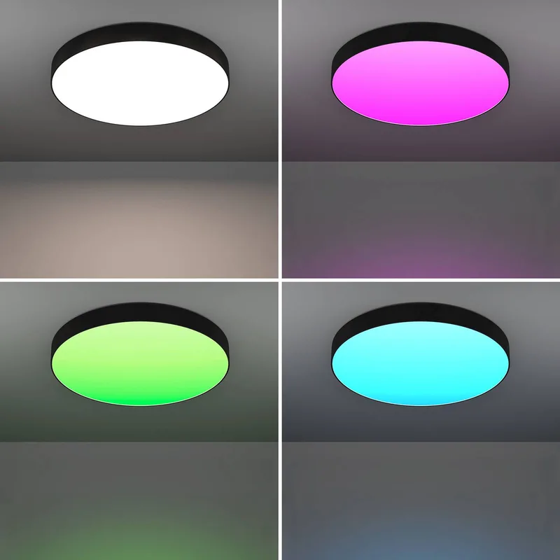 Smart LED plafondlamp Gallizzi-Z, zwart, Ø69cm by EGLO connect in Black, White – product photo 4 of 5