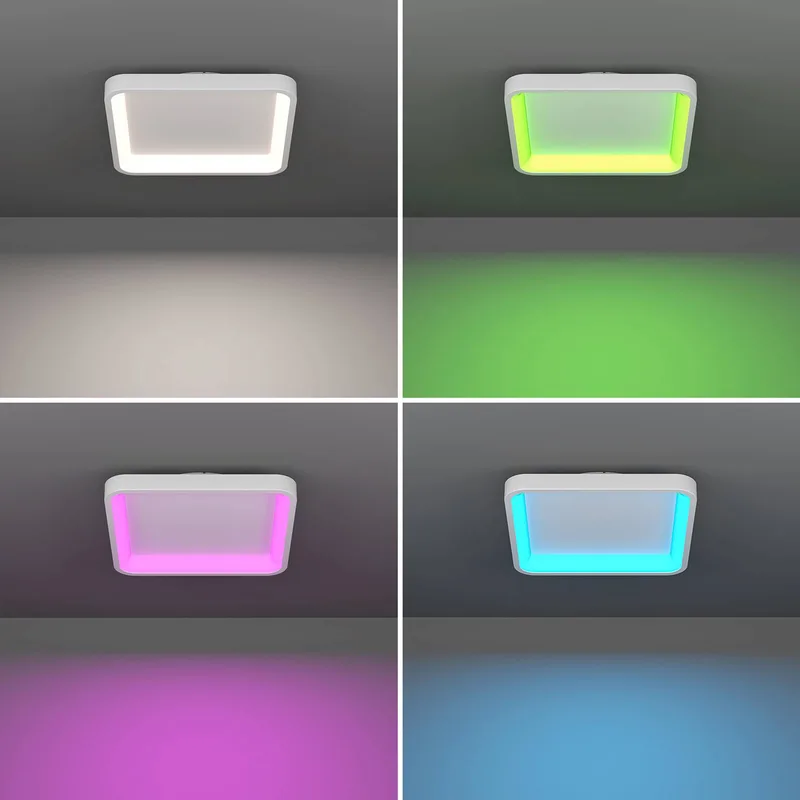 Smart-LED plafondlamp Loretello-Z, hoekig från EGLO connect i Vit – produktbild 5 av 5