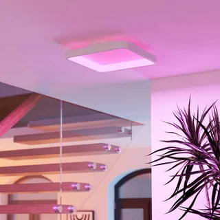 Smart-LED plafondlamp Loretello-Z, hoekig från EGLO connect i Vit – produktbild 3 av 5