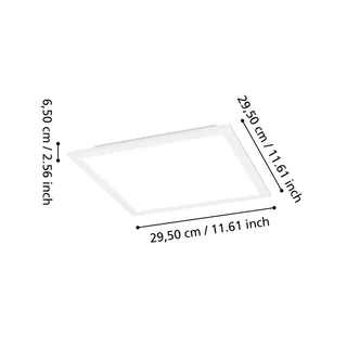 Smart LED plafondlamp Moradillo-Z, 29 cm från EGLO connect i Vit – produktbild 4 av 5