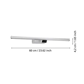 Smart LED-spiegellamp Regello-Z, grijs by EGLO connect in Chrome, White – product photo 4 of 5