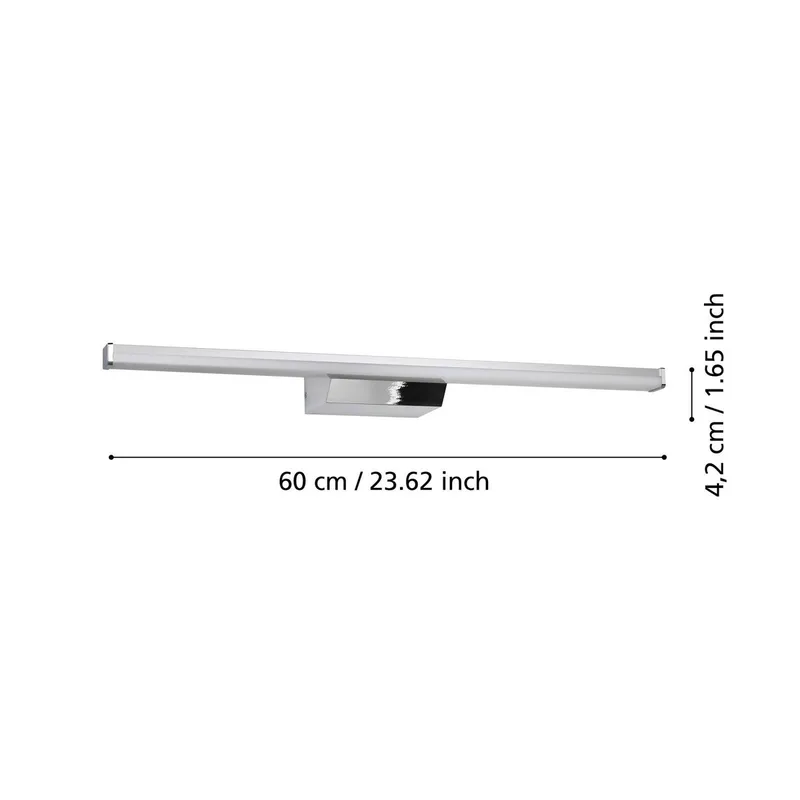 Smart LED-spiegellamp Regello-Z, grijs by EGLO connect in Chrome, White – product photo 4 of 5