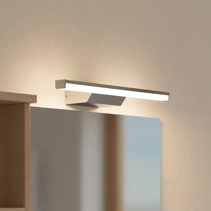 Smart LED-spiegellamp Regello-Z, grijs de EGLO connect en Chrome, Blanc – photo du produit