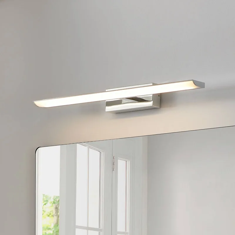 Smart LED-spiegellamp Tabiano-Z, 60,5 cm, chroom de EGLO connect en Chrome, Blanc – photo du produit