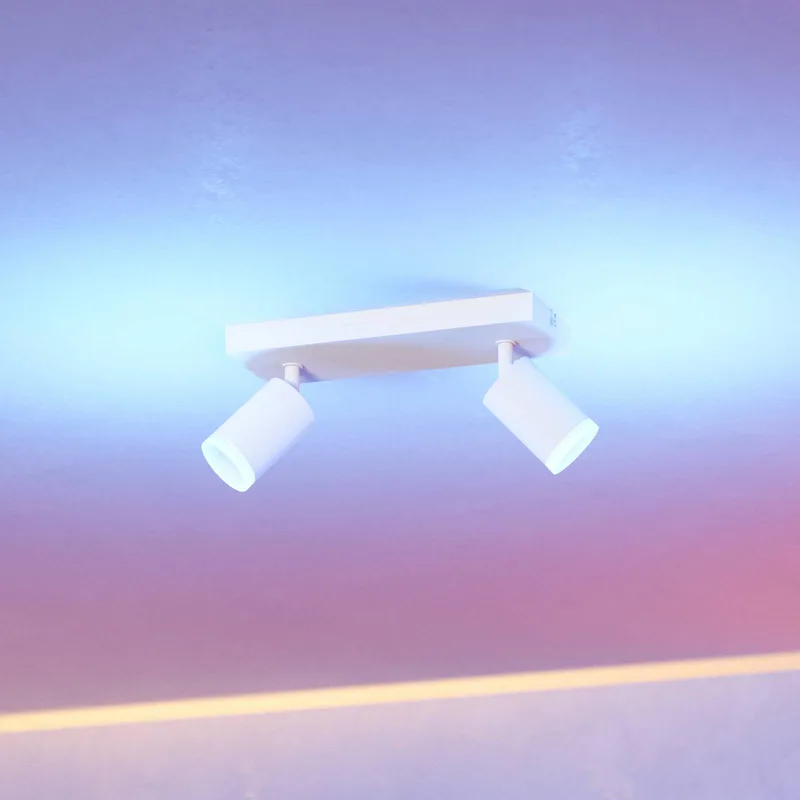 Smart LED-spot Melitello-Z, 2-lamps de EGLO connect en Blanc – photo du produit