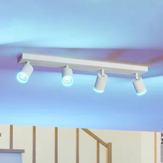 Smart LED-spot Melitello-Z, 4-lamps de EGLO connect en Blanc – photo du produit 2 sur 5