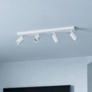 Smart LED-spot Melitello-Z, 4-lamps de EGLO connect en Blanc – photo du produit 3 sur 5