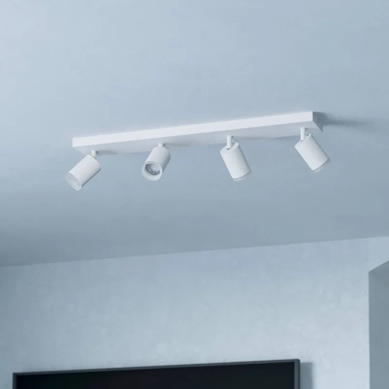 Smart LED-spot Melitello-Z, 4-lamps de EGLO connect en Blanc – photo du produit 3 sur 5