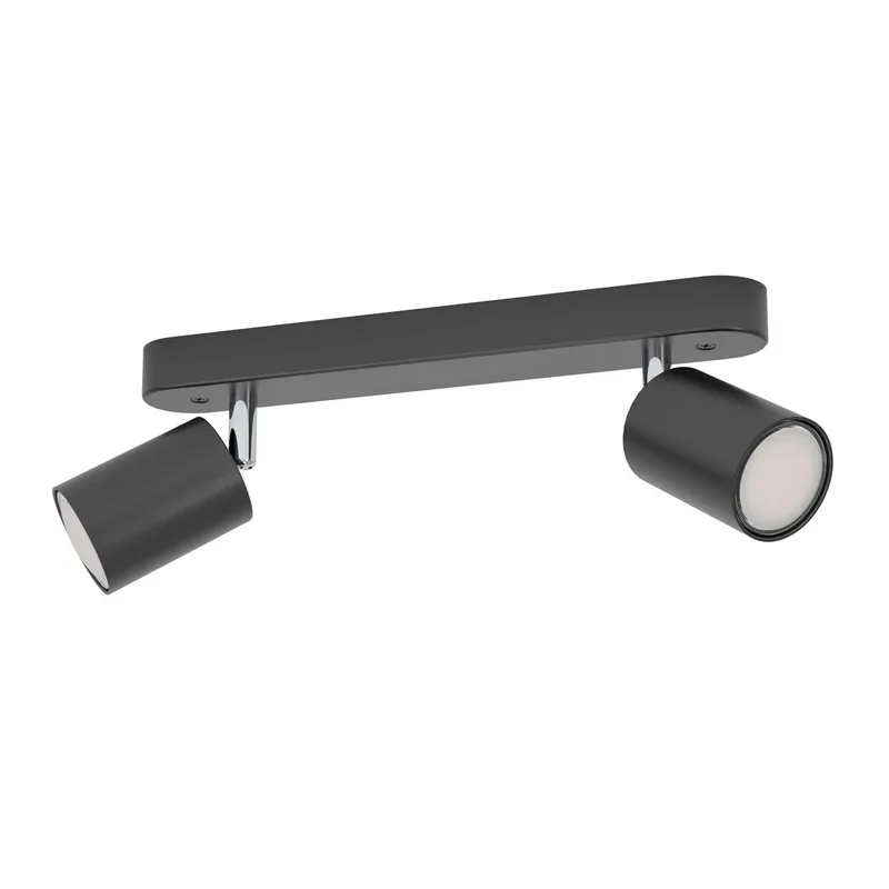 Smart Spot Adfira-Z, zwart, 2-lamps, staal de EGLO connect en Noir, Chrome – photo du produit