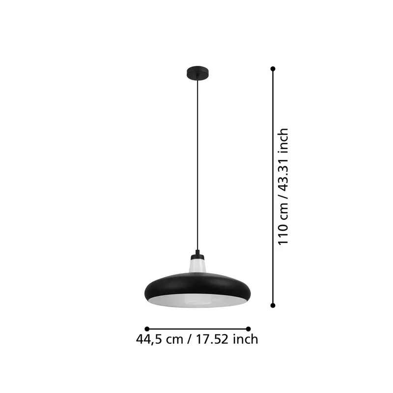 Tabanera-C LED hanglamp de EGLO connect en Noir, Blanc – photo du produit