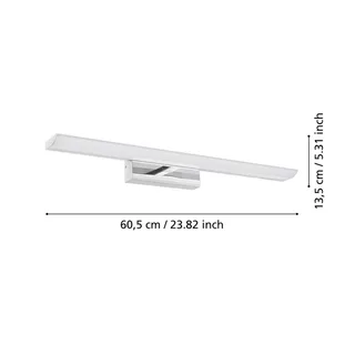 Tabiano-C LED-spegellampa 60,5 cm från EGLO connect i Vit, Krom – produktbild 2 av 5
