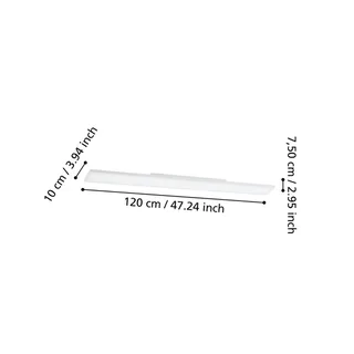 Turcona-Z LED plafondlamp 120x10cm van EGLO connect in Wit – productfoto 4 van 5