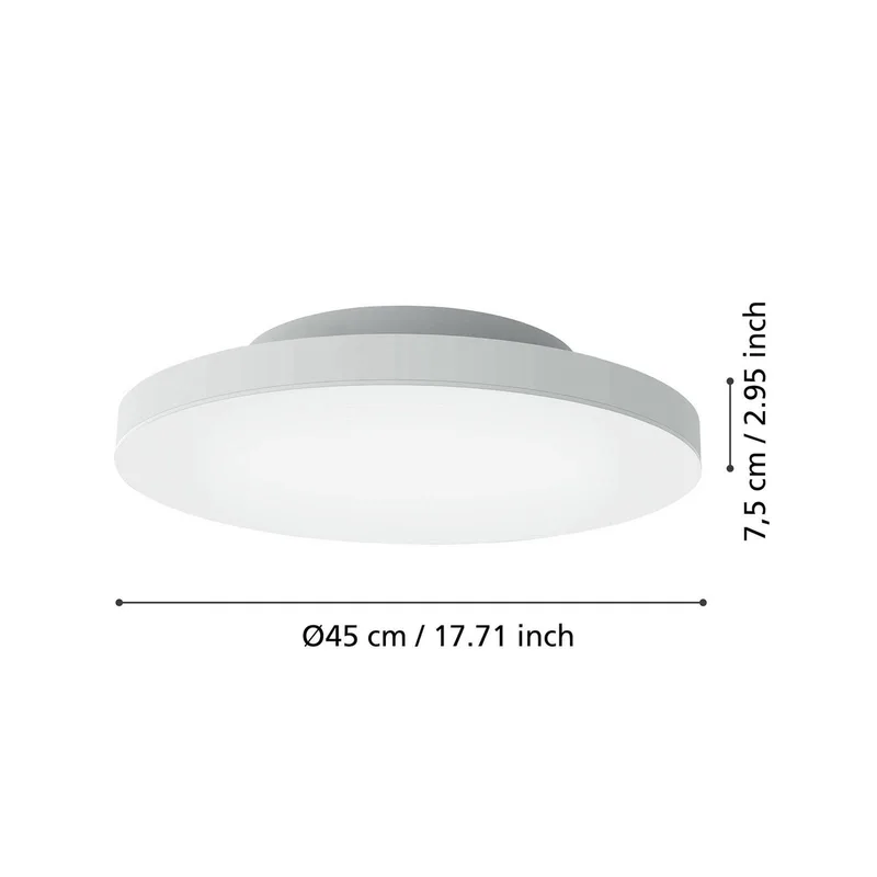 Turcona-Z LED plafondlamp Ø 45 cm by EGLO connect in White – product photo 3 of 4