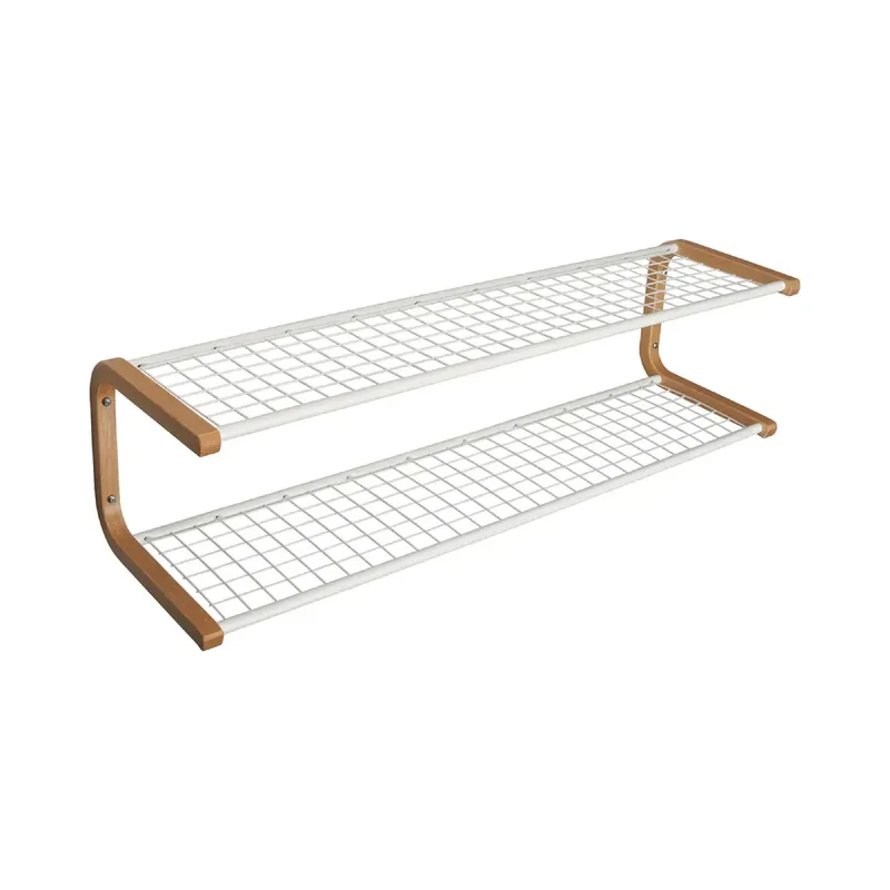 Anna Schuhregal 110 cm Weiß Eiche von Essem Design – Produktfoto