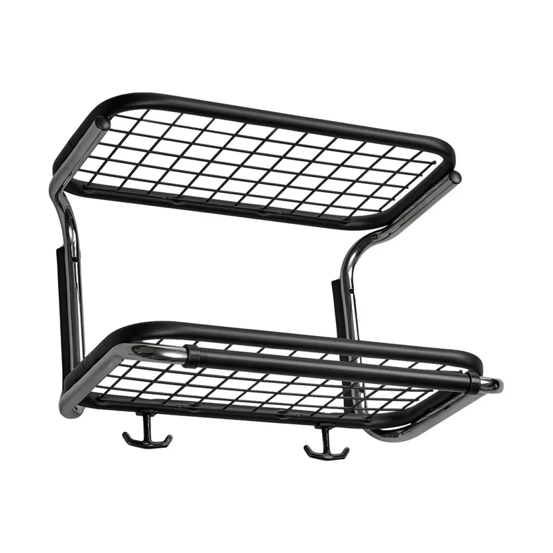 Classic 650 Hutregal Schwarz/Chrom, 2-Ebenen, 40cm by Essem Design – product photo