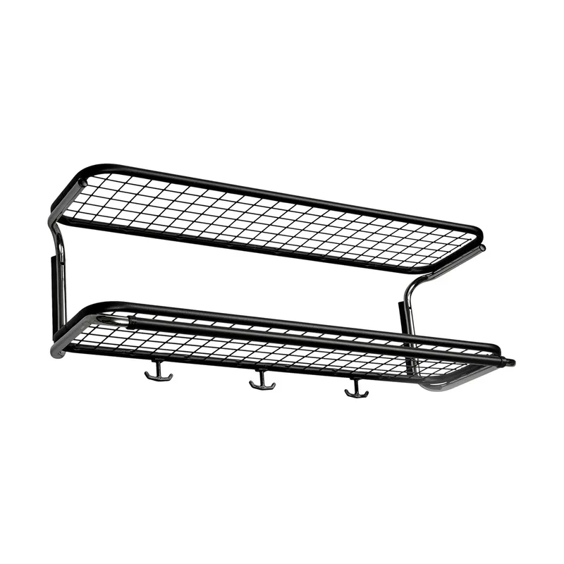 Classic 650 Hutregal Schwarz/Chrom, 2-Ebenen, 80cm från Essem Design – produktbild