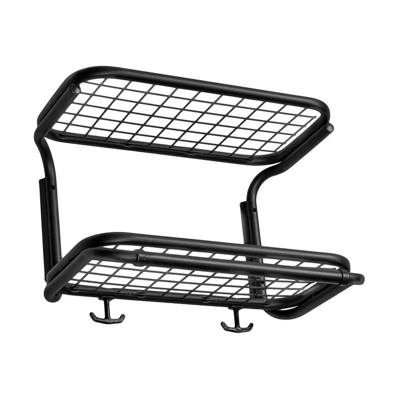Classic 650 Hutregal Schwarz/schwarz, 2-Ebenen, 40cm van Essem Design – productfoto