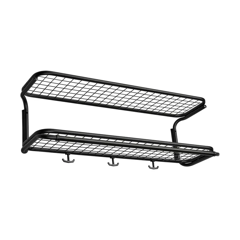 Classic 650 Hutregal Schwarz/schwarz, 2-Ebenen, 80cm by Essem Design – product photo