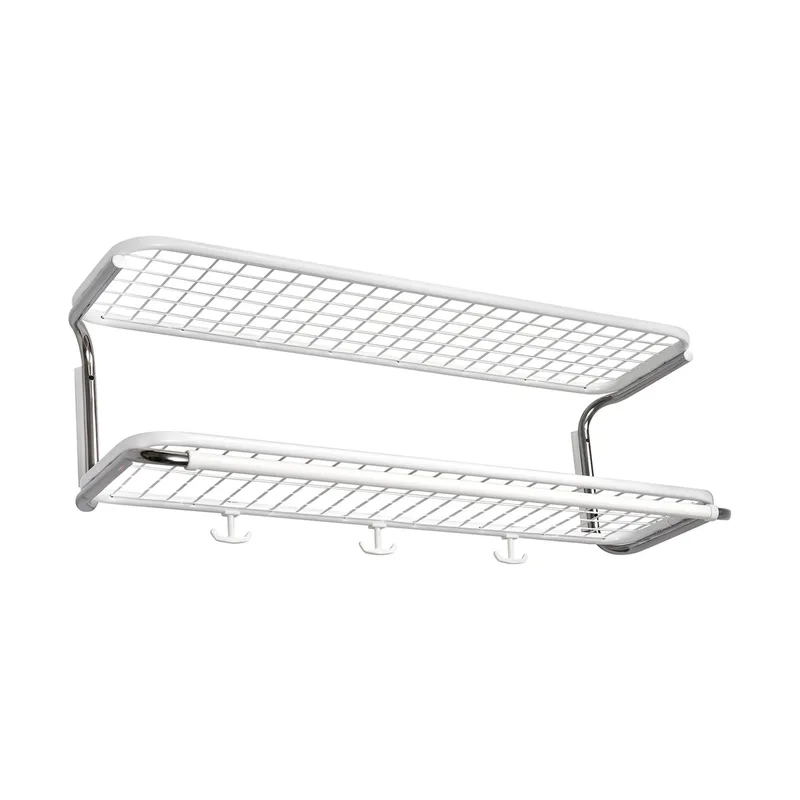 Classic 650 Hutregal Weiß/Chrom, 2-Ebenen, 70cm van Essem Design – productfoto