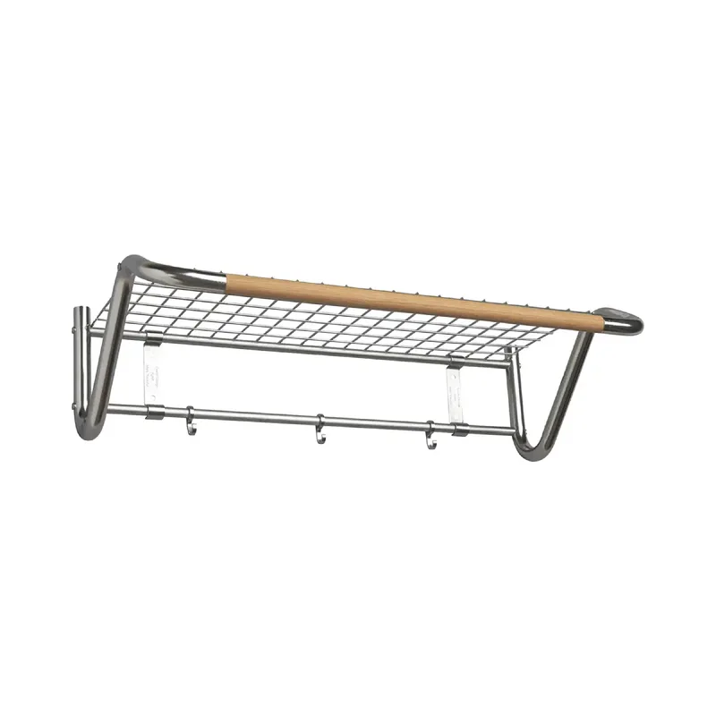 Funk Hutregal 122 cm Rostfritt stål Eiche von Essem Design – Produktfoto