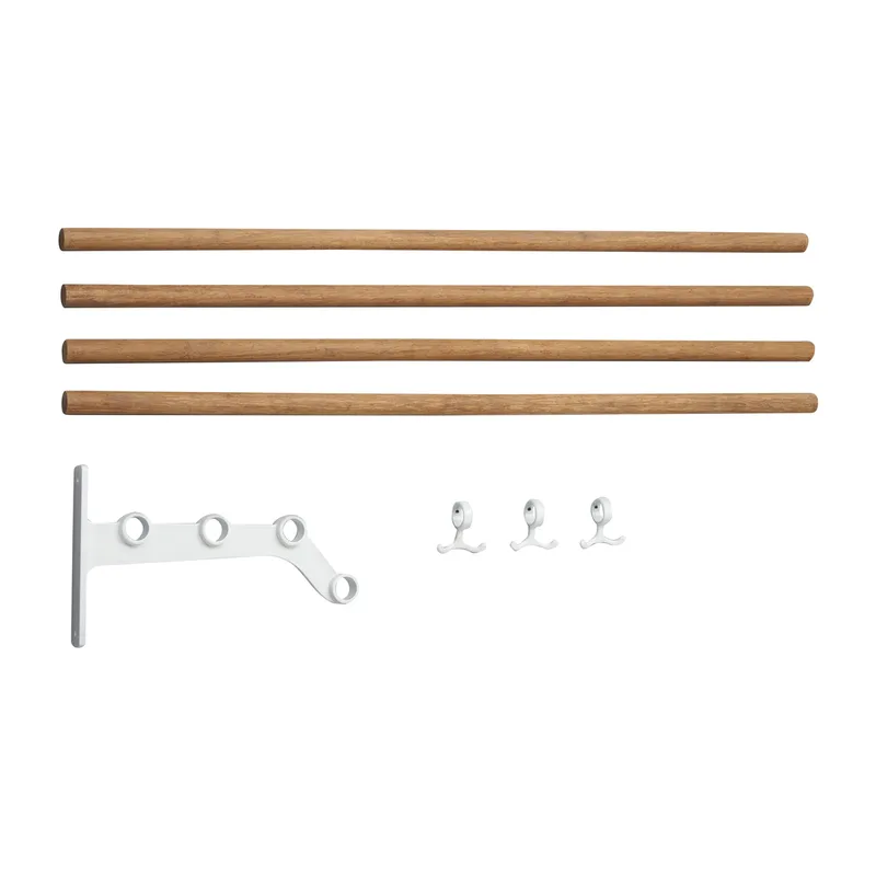 Nostalgi 291 Erweiterung für Hutablage 100 cm Bambus-Weiß van Essem Design – productfoto
