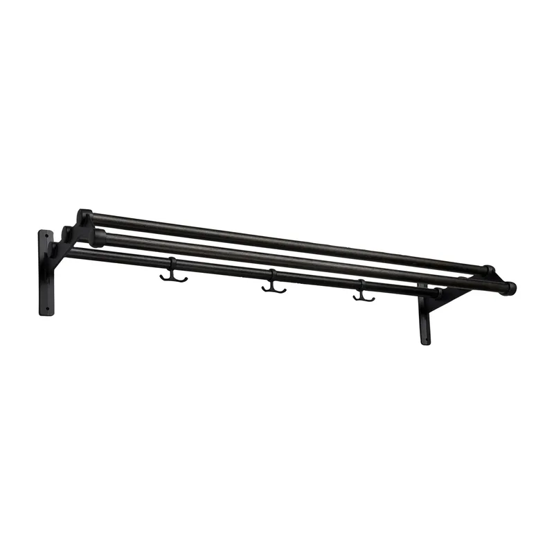 Nostalgi 291 Hutablage 100cm Eiche schwarz gebeizt-schwarz fra Essem Design – produktbillede
