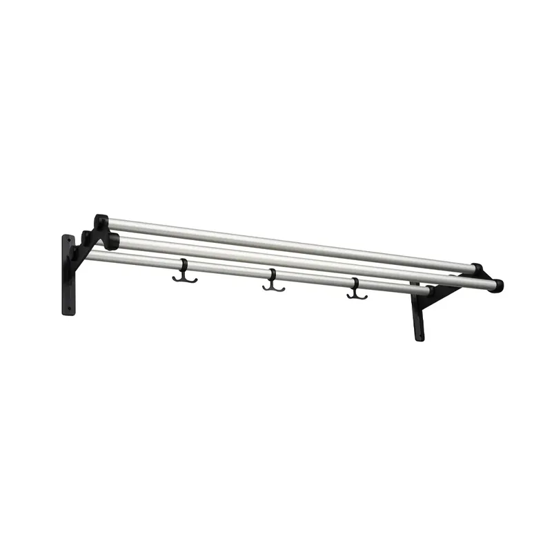 Nostalgi 291 Hutregal Aluminium, Gestell schwarz från Essem Design – produktbild