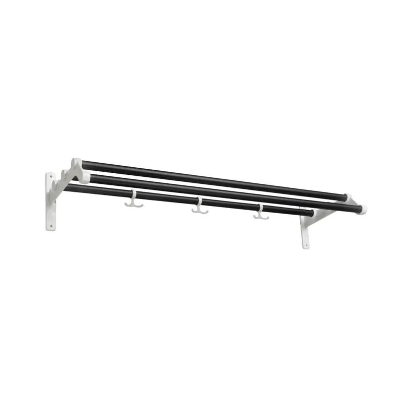 Nostalgi 291 Hutregal Schwarz, Gestell weiß by Essem Design – product photo