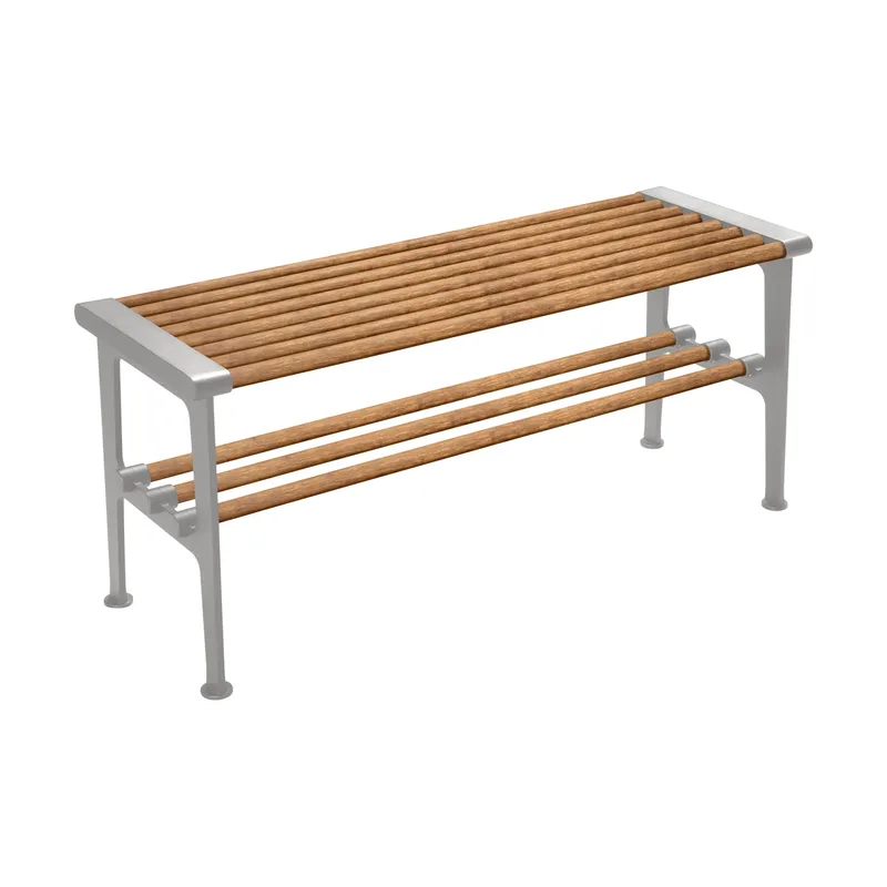 Nostalgi Bank 100 cm Bambus-Aluminium van Essem Design – productfoto