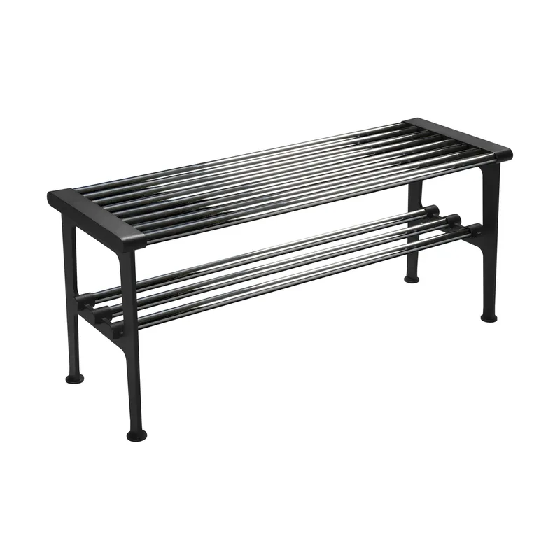 Nostalgi Bank 100 cm Chrom-Schwarz de Essem Design – photo du produit