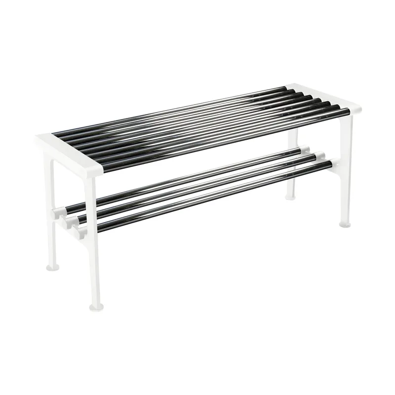 Nostalgi Bank 100 cm Chrom-Weiß de Essem Design – photo du produit