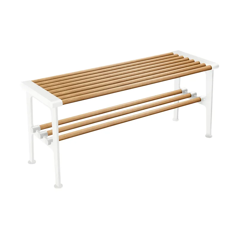Nostalgi Bank 100 cm Eiche-Weiß von Essem Design – Produktfoto