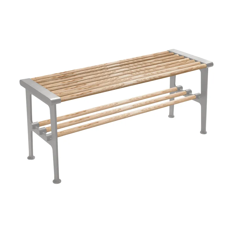 Nostalgi Bank 100 cm Esche-Aluminium by Essem Design – product photo