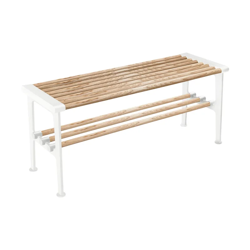 Nostalgi Bank 100 cm Esche-Weiß von Essem Design – Produktfoto