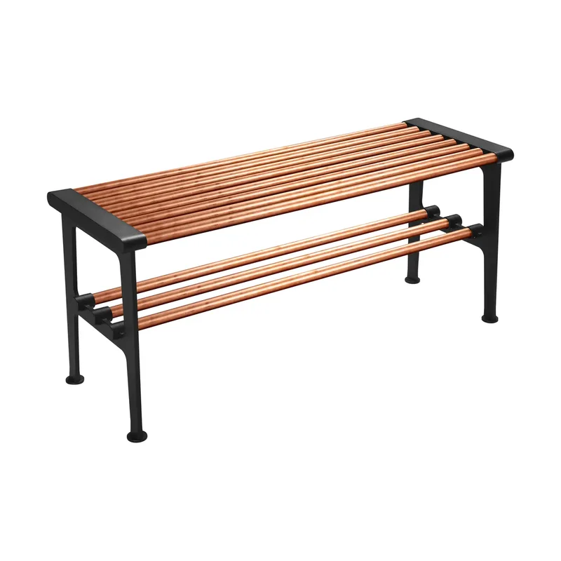 Nostalgi Bank 100 cm Kupfer-Schwarz von Essem Design – Produktfoto