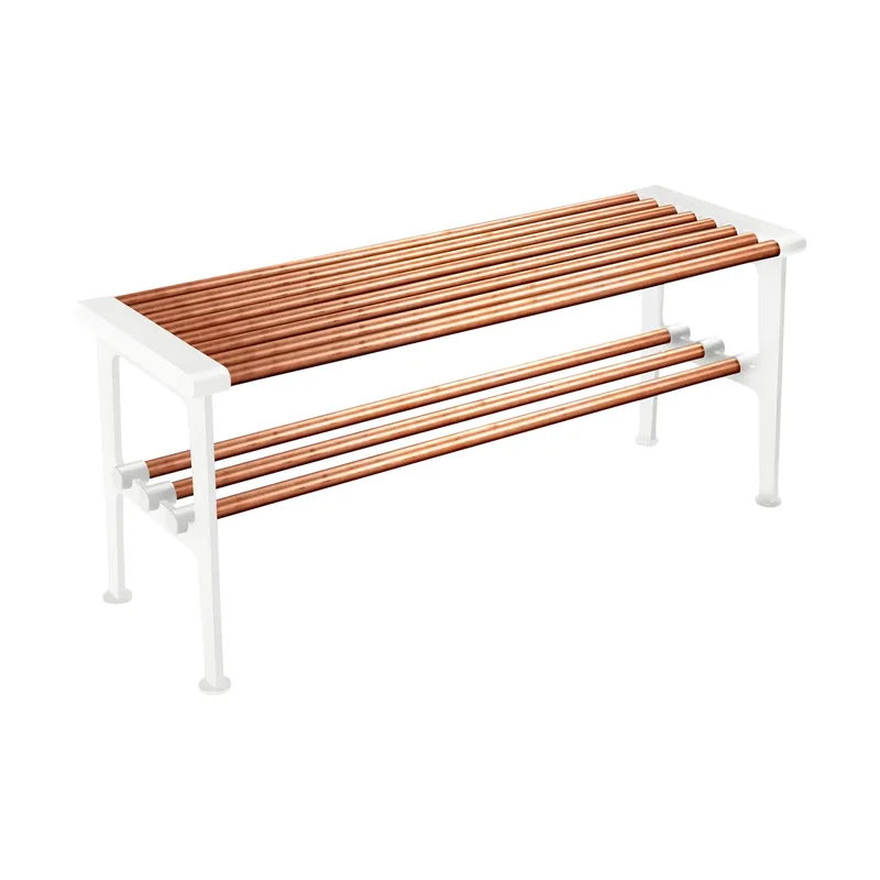 Nostalgi Bank 100 cm Kupfer-Weiß van Essem Design – productfoto