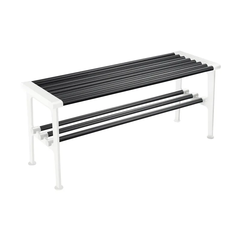 Nostalgi Bank 100 cm Schwarz-Weiß van Essem Design – productfoto