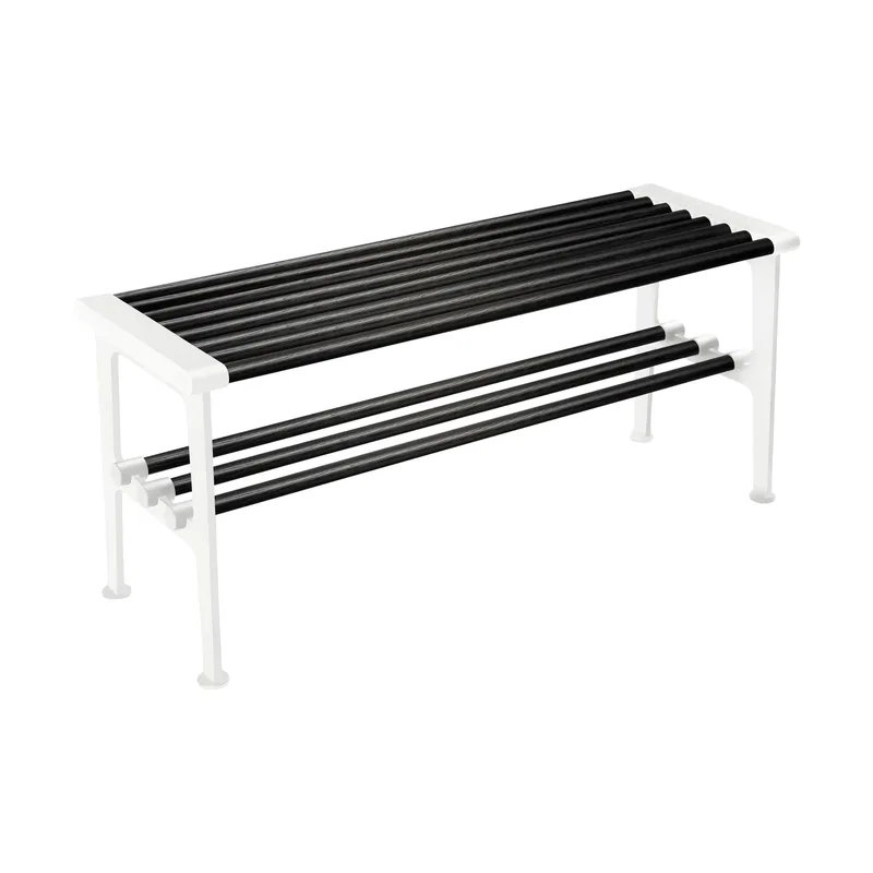 Nostalgi Bank 100 cm Schwarzgebeitzte Eiche-Weiß från Essem Design – produktbild