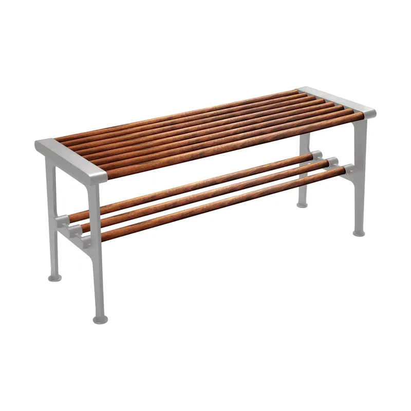 Nostalgi Bank 100 cm Walnuss-Aluminium by Essem Design – product photo