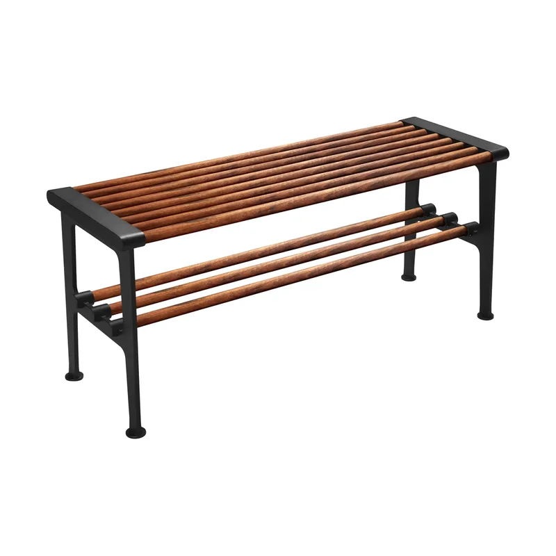 Nostalgi Bank 100 cm Walnuss-Schwarz von Essem Design – Produktfoto