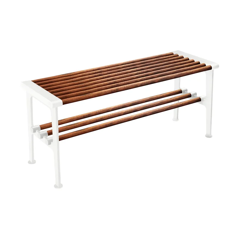 Nostalgi Bank 100 cm Walnuss-Weiß von Essem Design – Produktfoto