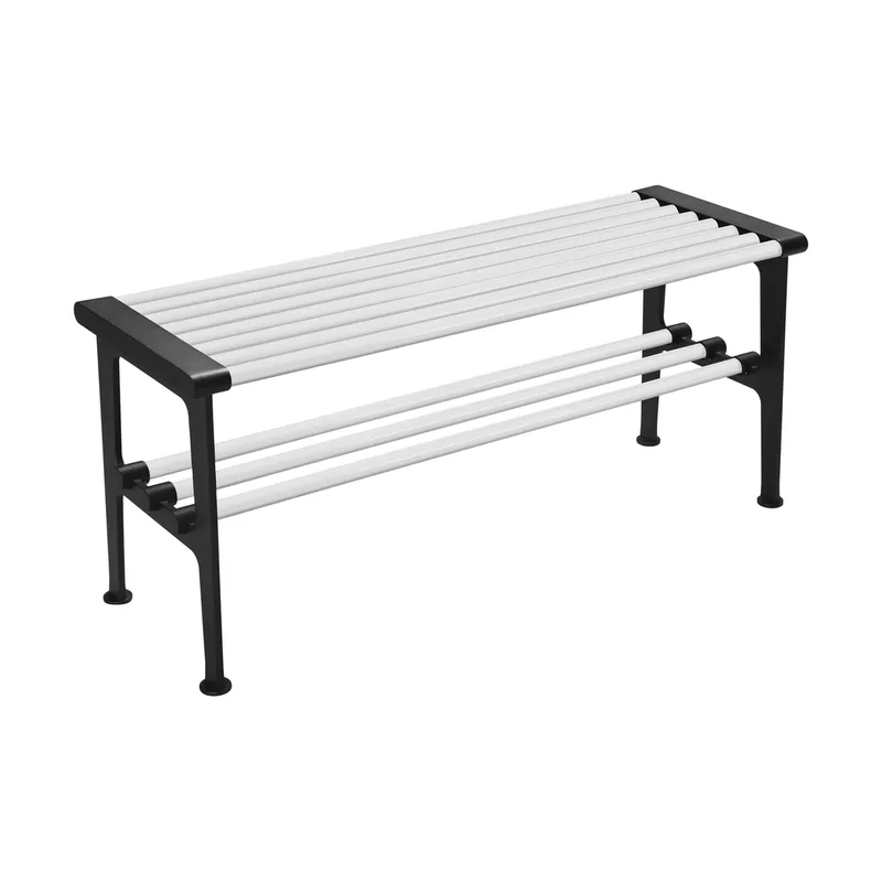 Nostalgi Bank 100 cm Weiß-Schwarz von Essem Design – Produktfoto