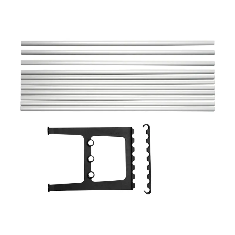Nostalgi Erweiterung für Bank 100 cm Aluminium-Schwarz von Essem Design – Produktfoto