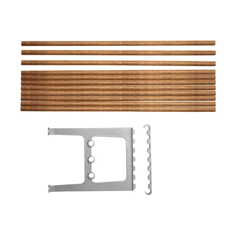 Nostalgi Erweiterung für Bank 100 cm Bambus-Aluminium von Essem Design – Produktfoto