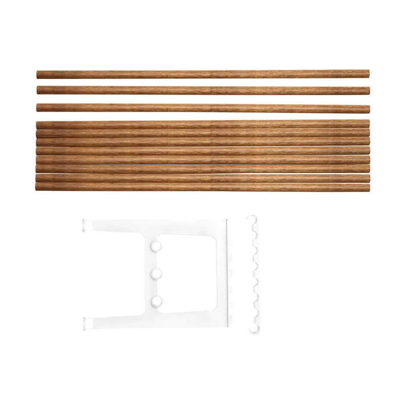 Nostalgi Erweiterung für Bank 100 cm Bambus-Weiß von Essem Design – Produktfoto