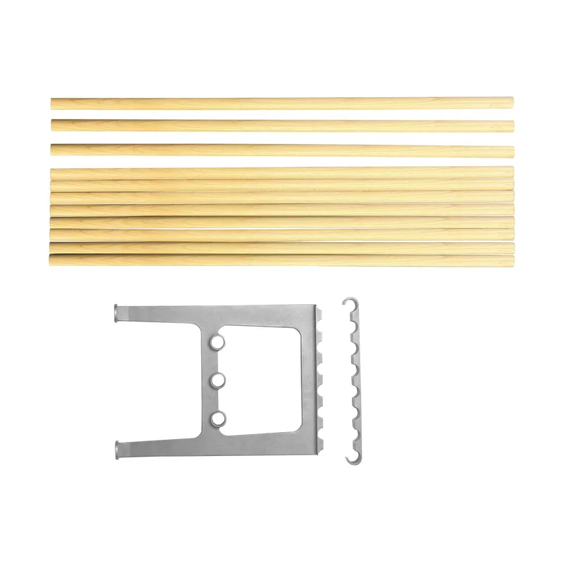 Nostalgi Erweiterung für Bank 100 cm Birke-Aluminium by Essem Design – product photo