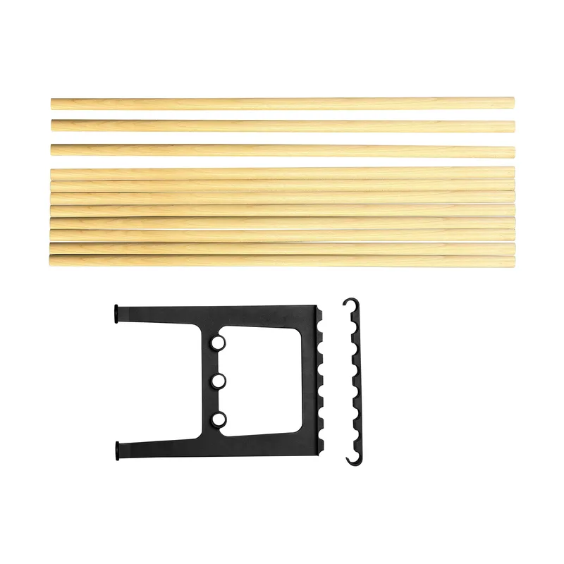 Nostalgi Erweiterung für Bank 100 cm Birke-Schwarz van Essem Design – productfoto
