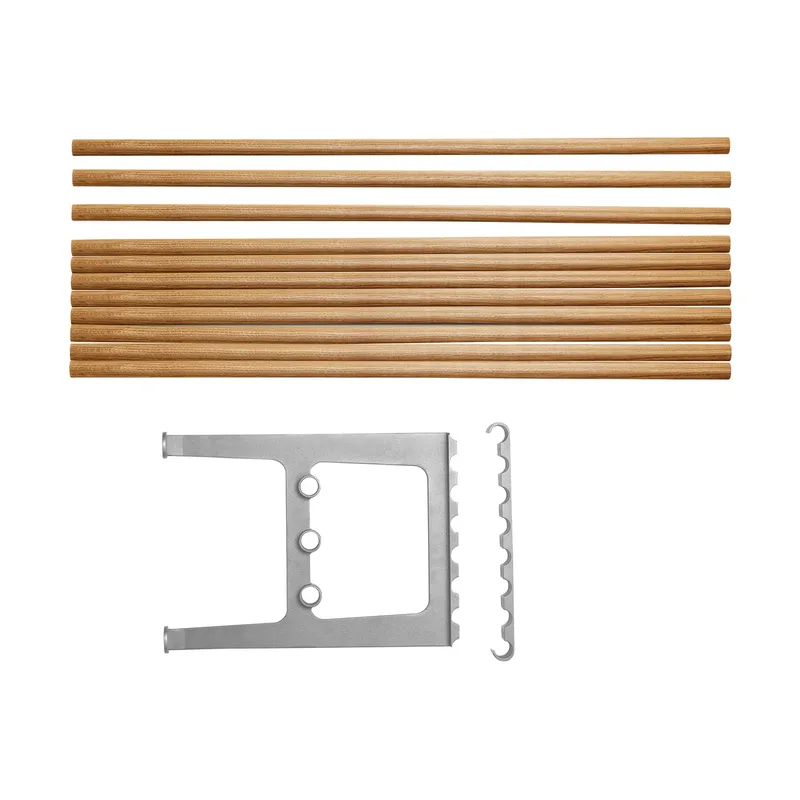 Nostalgi Erweiterung für Bank 100 cm Eiche-Aluminium von Essem Design – Produktfoto