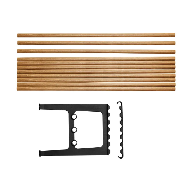 Nostalgi Erweiterung für Bank 100 cm Eiche-Schwarz fra Essem Design – produktbillede