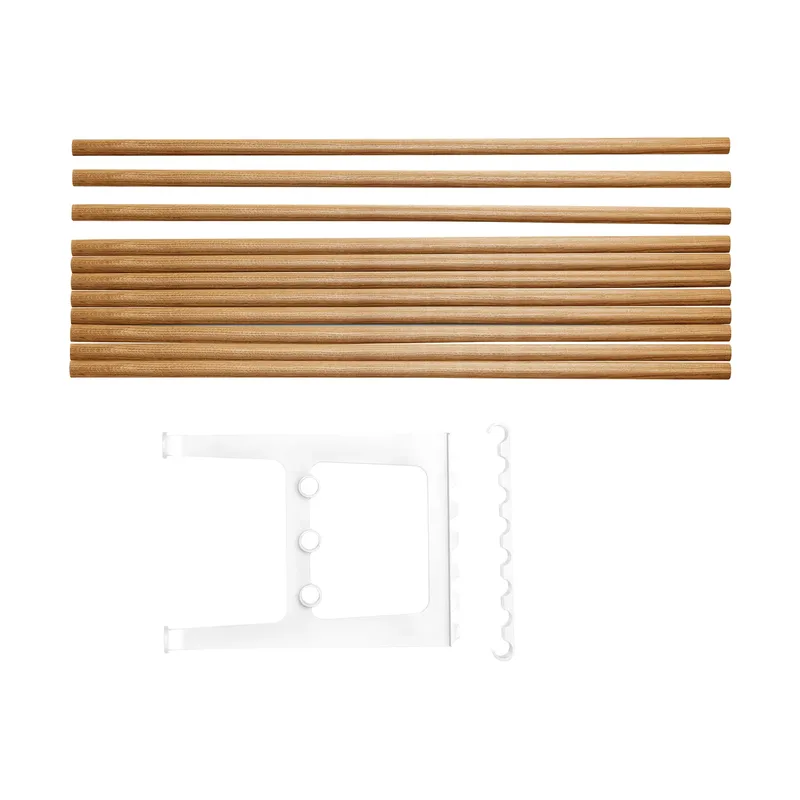 Nostalgi Erweiterung für Bank 100 cm Eiche-Weiß van Essem Design – productfoto